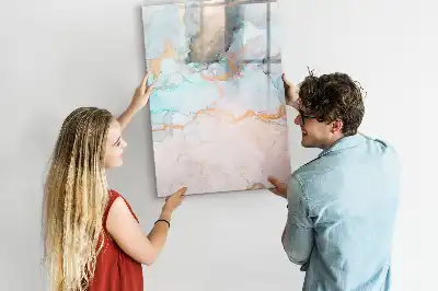 Magnettafel zum Beschreiben mit abstraktem Tintenmotiv