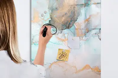 Magnettafel zum Beschreiben mit abstraktem Tintenmotiv