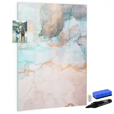 Magnettafel zum Beschreiben mit abstraktem Tintenmotiv