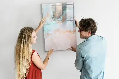 Magnettafel zum Beschreiben mit abstraktem Tintenmotiv