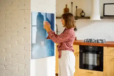 Magnettafel beschreibbar mit Motiv Wasser Abstraktion
