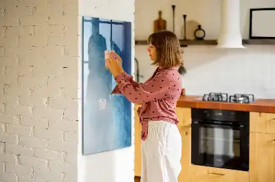 Magnettafel beschreibbar mit Motiv Wasser Abstraktion