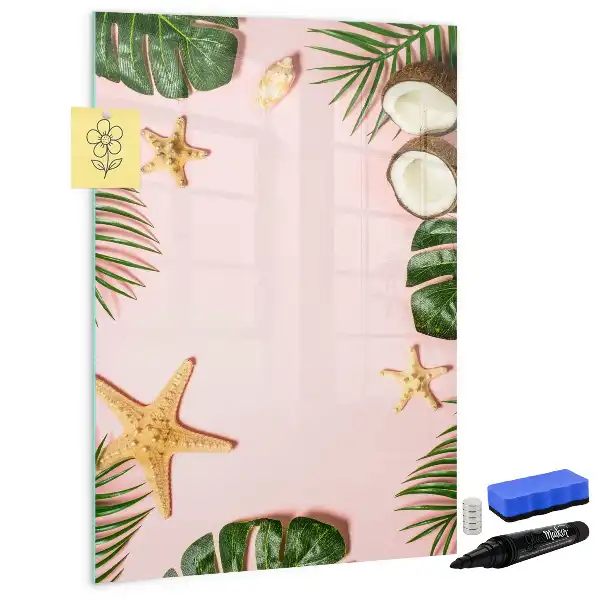 Magnettafel zum Beschreiben im Sommerrahmen