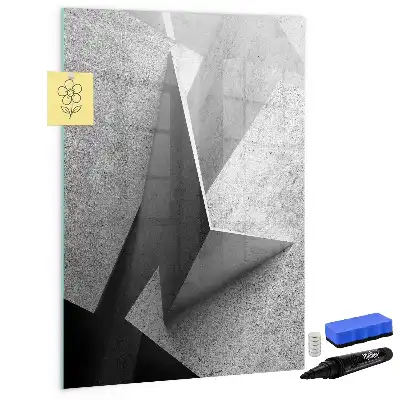 Magnettafel beschreibbar im Design Geometrische Abstraktion
