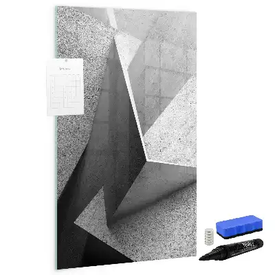 Magnettafel beschreibbar im Design Geometrische Abstraktion