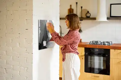 Magnettafel beschreibbar im Design Geometrische Abstraktion