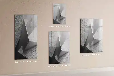 Magnettafel beschreibbar im Design Geometrische Abstraktion