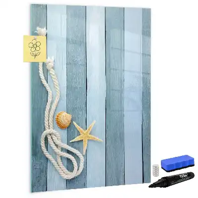 Magnettafel zum Beschriften Motiv Meereszubehör