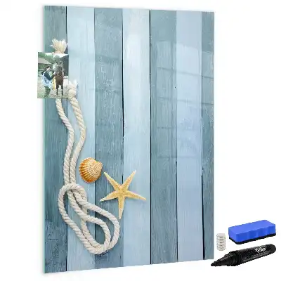 Magnettafel zum Beschriften Motiv Meereszubehör