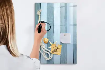 Magnettafel zum Beschriften Motiv Meereszubehör