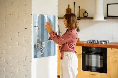 Magnettafel zum Beschriften Motiv Meereszubehör