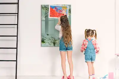 Schleierkraut als beschreibbare Magnettafel