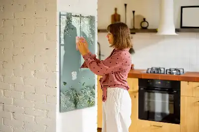 Schleierkraut als beschreibbare Magnettafel