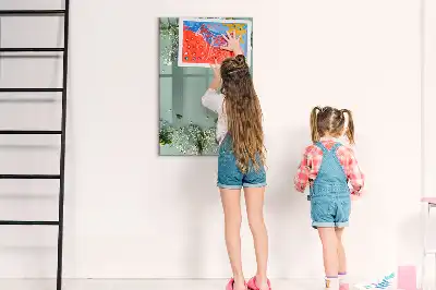 Schleierkraut als beschreibbare Magnettafel