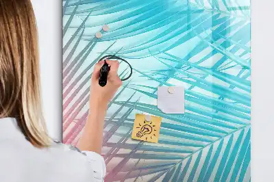 Magnettafel beschreibbar mit Palmenblätter-Motiv