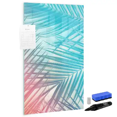 Magnettafel beschreibbar mit Palmenblätter-Motiv