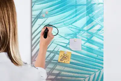 Magnettafel beschreibbar mit Palmenblätter-Motiv