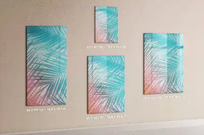Magnettafel beschreibbar mit Palmenblätter-Motiv
