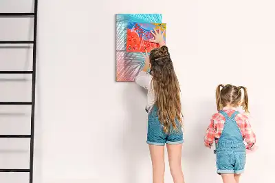Magnettafel beschreibbar mit Palmenblätter-Motiv