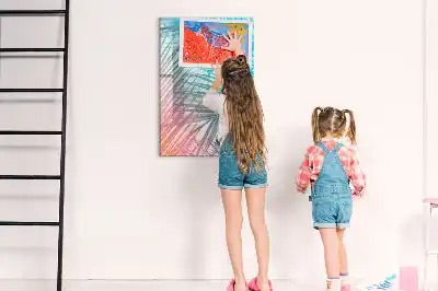Magnettafel beschreibbar mit Palmenblätter-Motiv