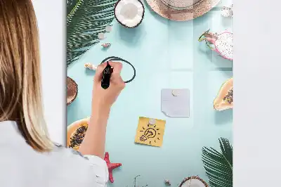 Magnettafel zum Schreiben Motiv Sommerkomposition