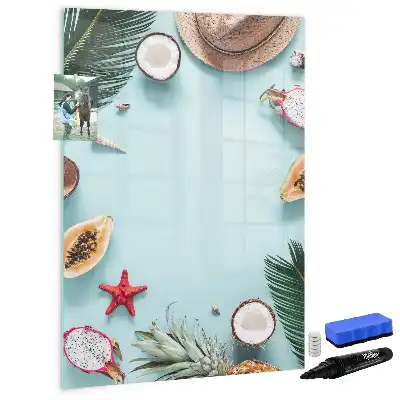 Magnettafel zum Schreiben Motiv Sommerkomposition