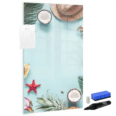 Magnettafel zum Schreiben Motiv Sommerkomposition
