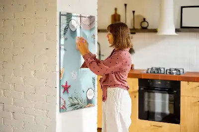 Magnettafel zum Schreiben Motiv Sommerkomposition