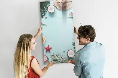 Magnettafel zum Schreiben Motiv Sommerkomposition