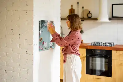 Magnettafel zum Schreiben Motiv Sommerkomposition