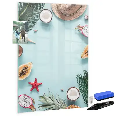 Magnettafel zum Schreiben Motiv Sommerkomposition