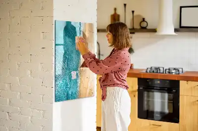 Beschreibbare Magnettafel mit Meeresstrand Motiv