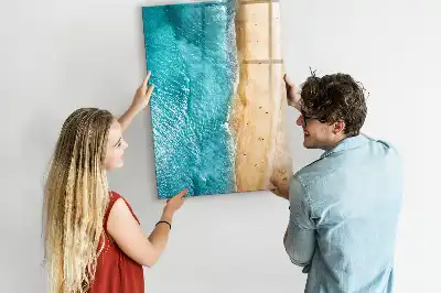 Beschreibbare Magnettafel mit Meeresstrand Motiv
