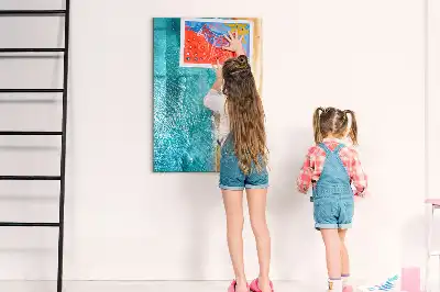 Beschreibbare Magnettafel mit Meeresstrand Motiv