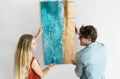 Beschreibbare Magnettafel mit Meeresstrand Motiv