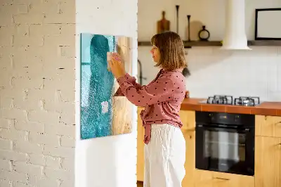 Beschreibbare Magnettafel mit Meeresstrand Motiv