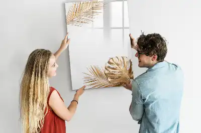 Magnettafel zum Beschreiben Design Goldene Blätter