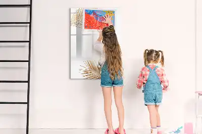 Magnettafel zum Beschreiben Design Goldene Blätter
