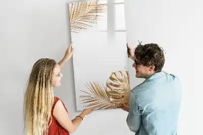 Magnettafel zum Beschreiben Design Goldene Blätter