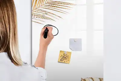 Magnettafel zum Beschreiben Design Goldene Blätter