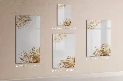 Magnettafel zum Beschreiben Design Goldene Blätter