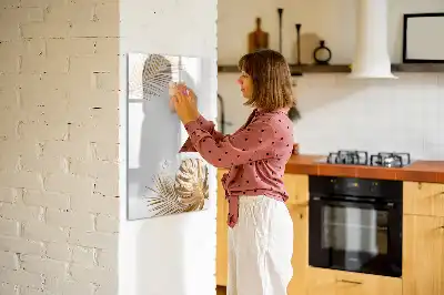 Magnettafel zum Beschreiben Design Goldene Blätter