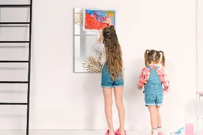 Magnettafel zum Beschreiben Design Goldene Blätter