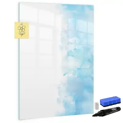 Magnettafel beschreibbar im Design Aquarellflecken