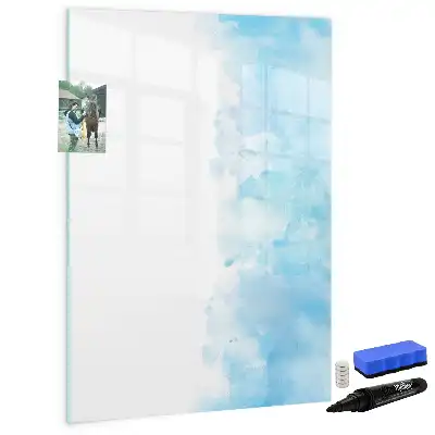 Magnettafel beschreibbar im Design Aquarellflecken