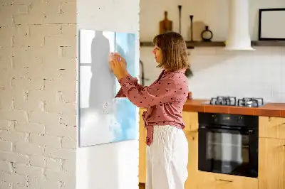Magnettafel beschreibbar im Design Aquarellflecken