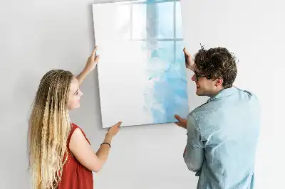 Magnettafel beschreibbar im Design Aquarellflecken