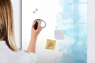 Magnettafel beschreibbar im Design Aquarellflecken