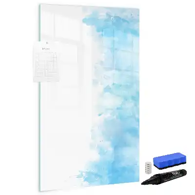 Magnettafel beschreibbar im Design Aquarellflecken