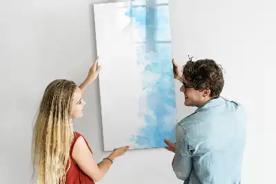 Magnettafel beschreibbar im Design Aquarellflecken